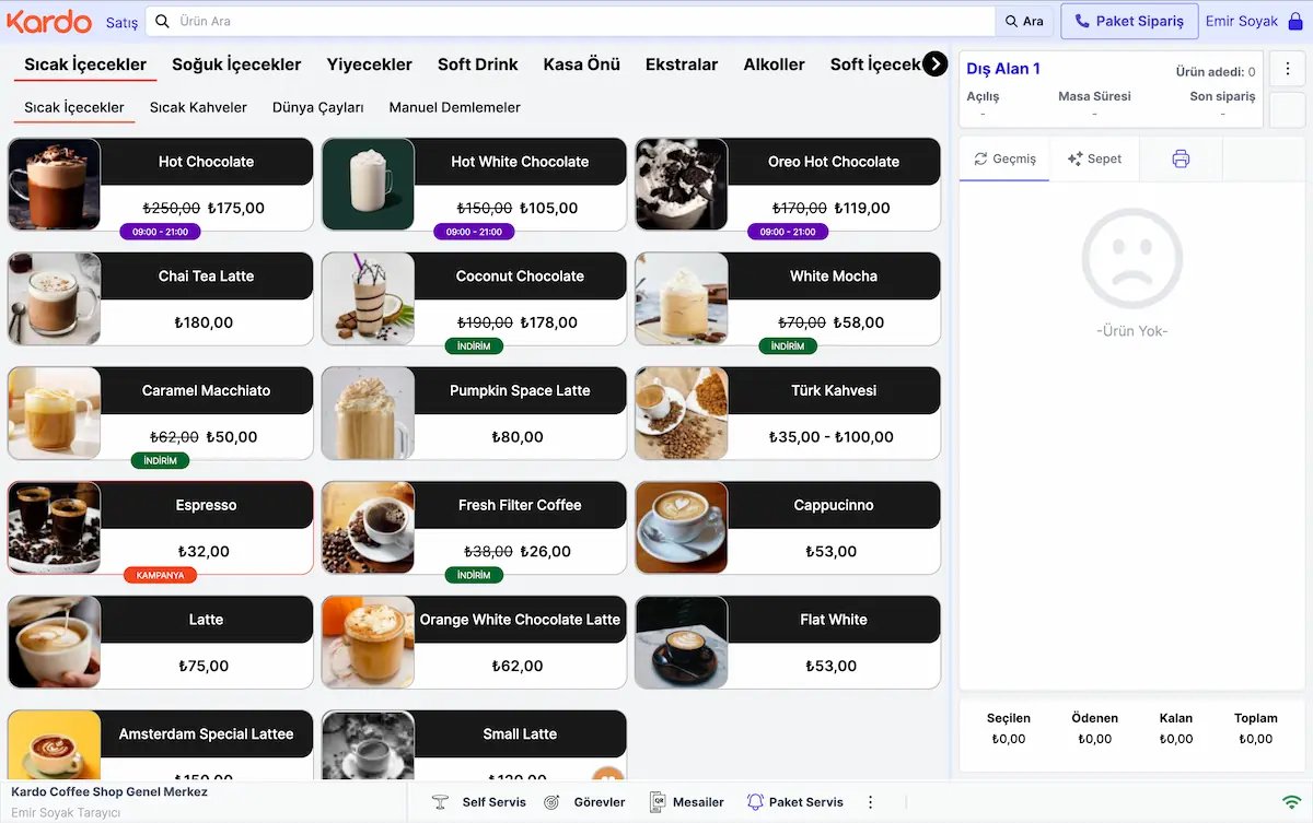 Kardo Web POS Dashboard
